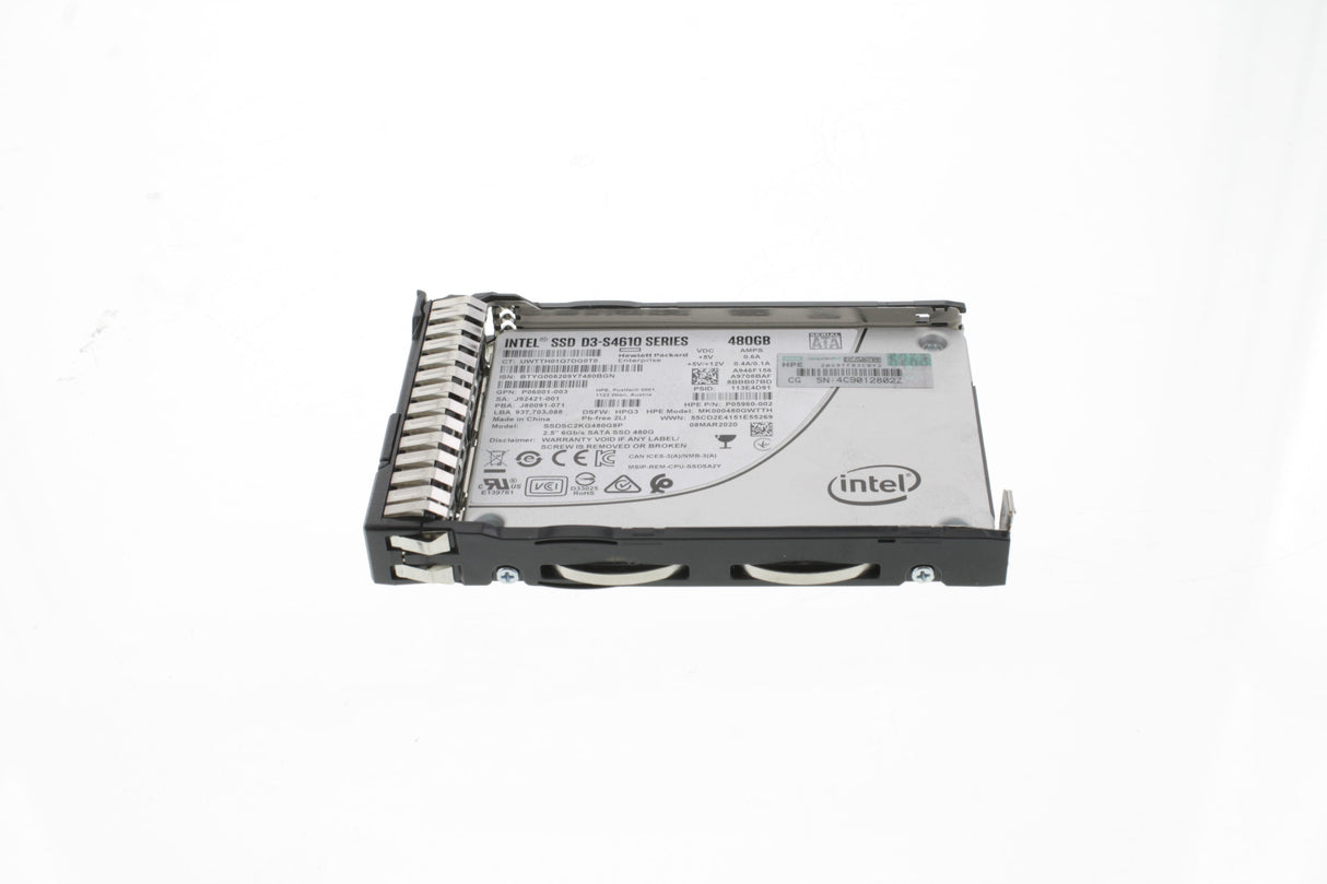 HP P05976-B21 HPE 480GB SATA 6G Mixed Use SFF (2.5in) SC SSD