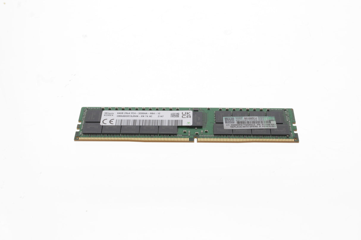 HP P06035-B21 HPE 64GB (1x64GB) Dual Rank x4 DDR4-3200 CAS-22-22-22 Registered Smart Memory Kit