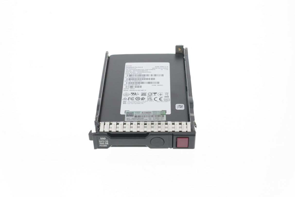 HP P19939-B21 HPE 960GB SATA 6G Read Intensive SFF SC 5300P SSD