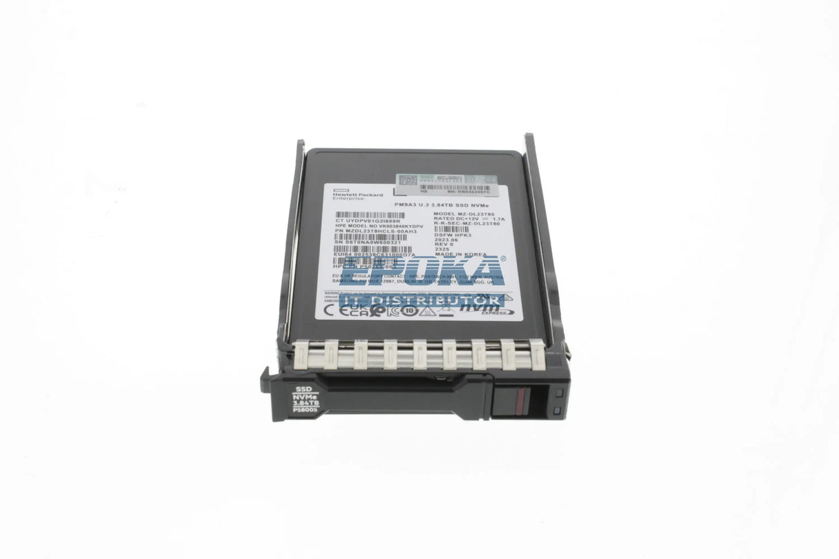 HP P57758-B21 HPE DX 3.84TB NVMe Gen4 Mainstream Performance Read Intensive SFF BC U.3 Static Multi Vendor FIO SSD