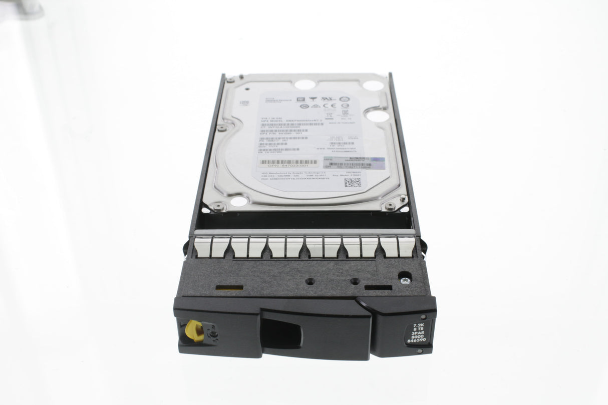 HP P9B44B 8TB SAS drive - 3.5-inch Large Form Factor (LFF), 7,200 RPM, 3PAR drive model SMKP8000S5xeN7.2 - For