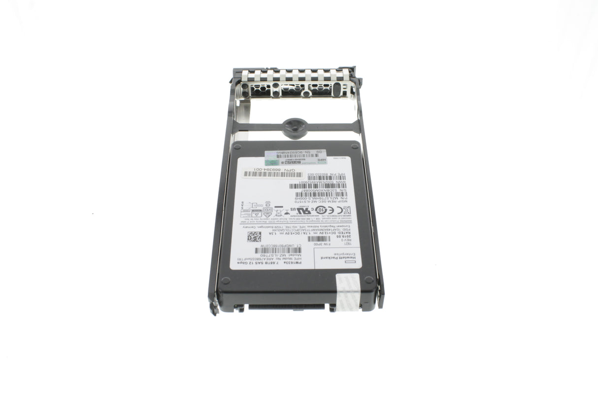 HP Q0F45A HPE 3PAR 9000 7.68TB SAS SFF (2.5in) FIPS Encrypted SSD
